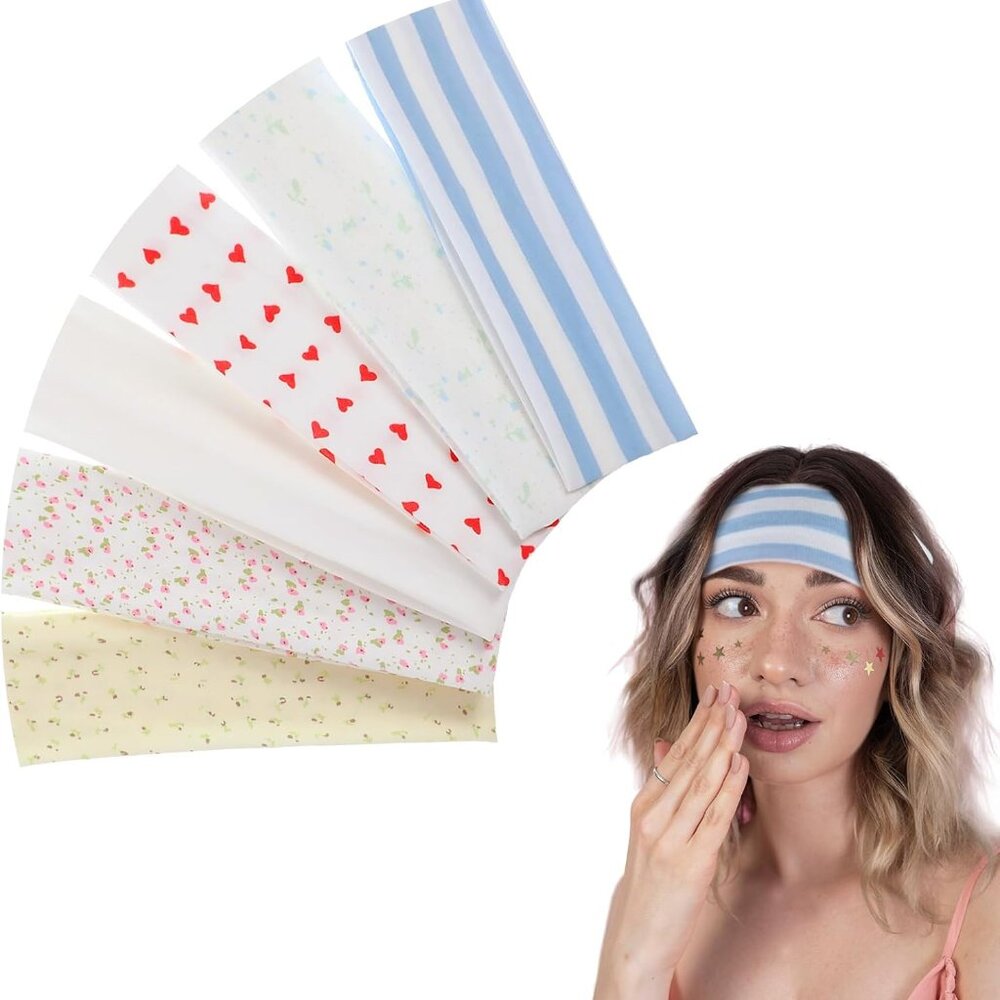 Headbands for Women Non Slip, 6 Pcs Fashionable Hair Bands for Women's Hair Stre
